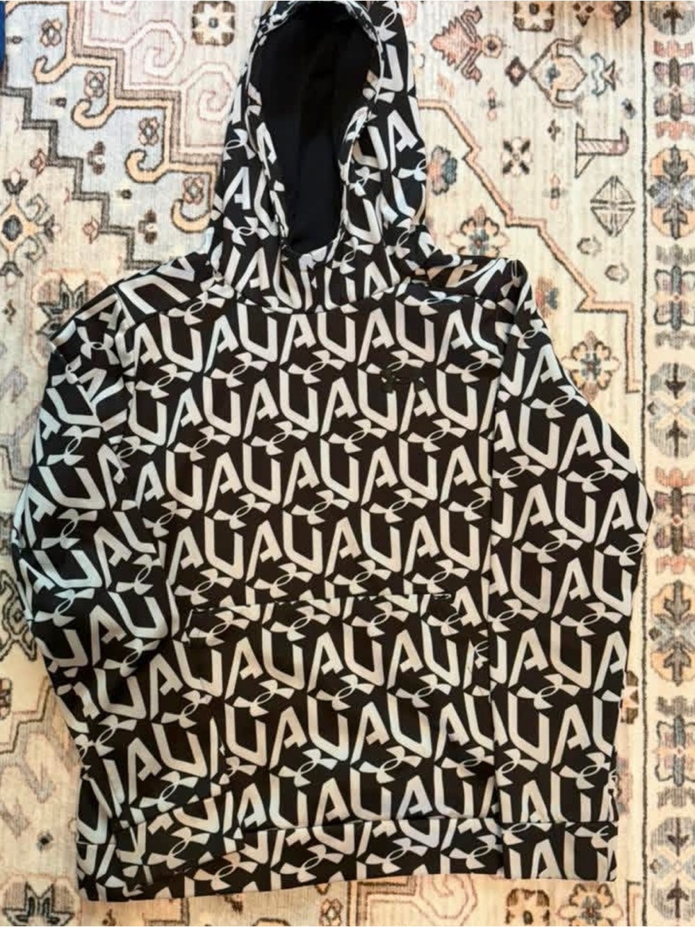 Under Armour Black & White Logo Print Hoodie